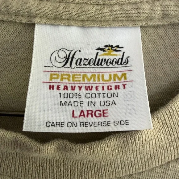 Hazelwoods Vtg Single Stitch Men's Made In USA Wolf Print T-Shirt Size L - Picture 4 of 9